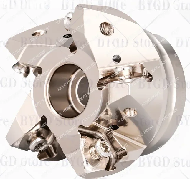 

BYGD MFWN90 ° MFWN MFWN900 Double sided hexagonal heavy milling cutter head, inserted with WNMU0806, matched with BT NT HSK FMB
