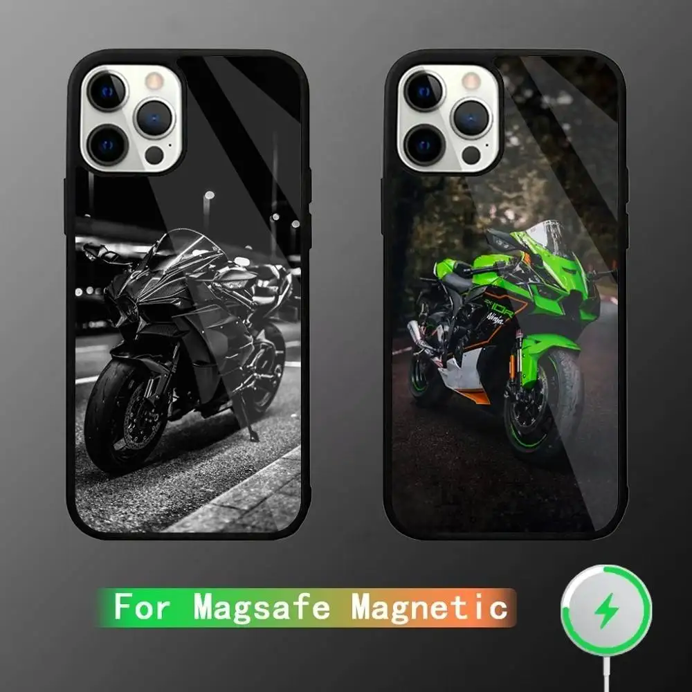 

Motorcycles N-Ninja H2R Phone Case For iPhone 16,15,14,13,12,11,Pro,Max,Plus,Mini,SE New Magsafe Magnetic Wireless Charging
