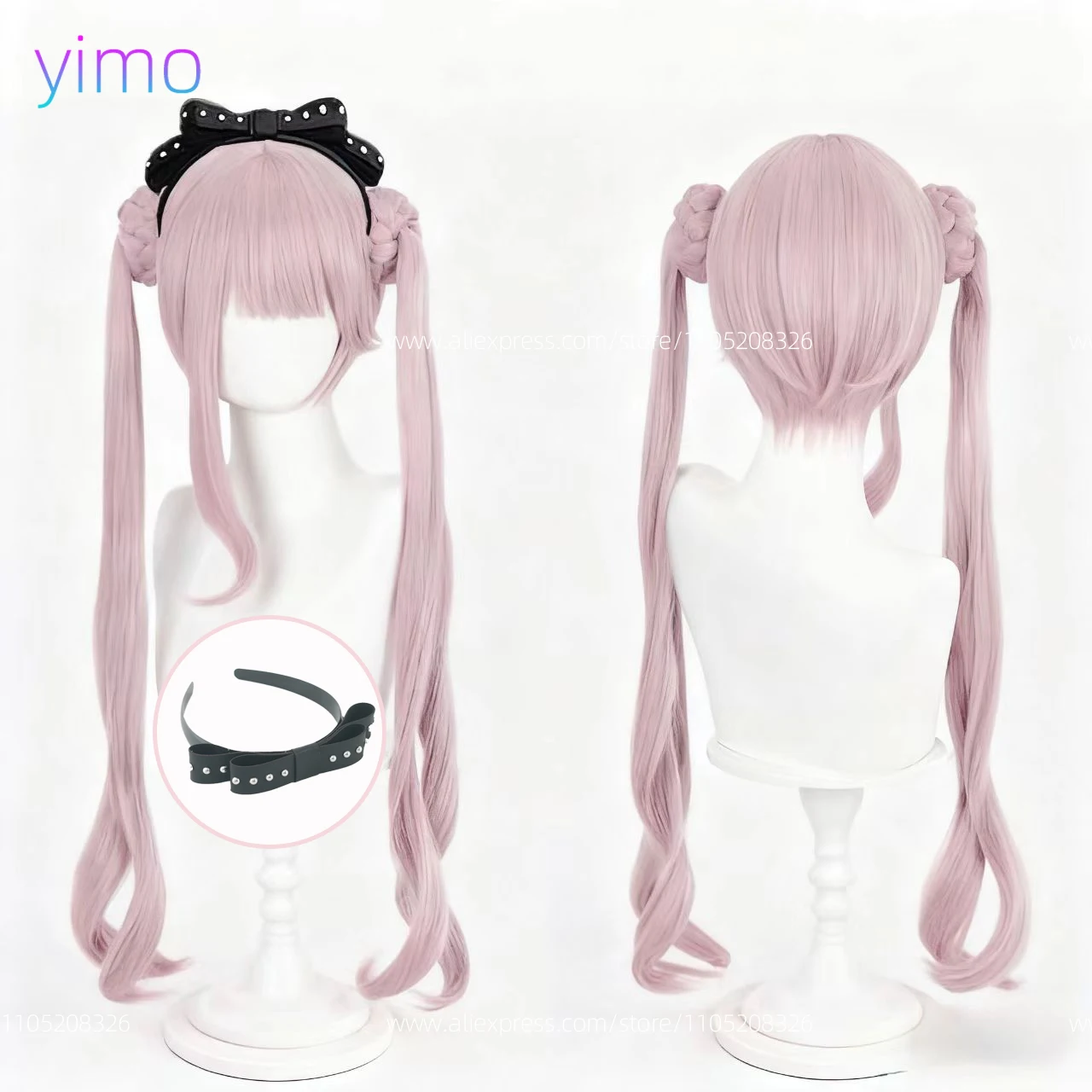 

Аниме Амимия Дарми, парик для косплея, длина 85 см, черные, синие парики для окрашивания, термостойкие синтетические волосы для женщин, костюмы, парики для косплея