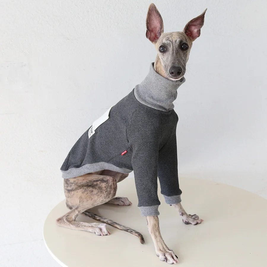 

Mutihome Fashion Minimalist Italian Little Lingti Huibit Dog Top High Collar Pet Clothes Dog Suppliers