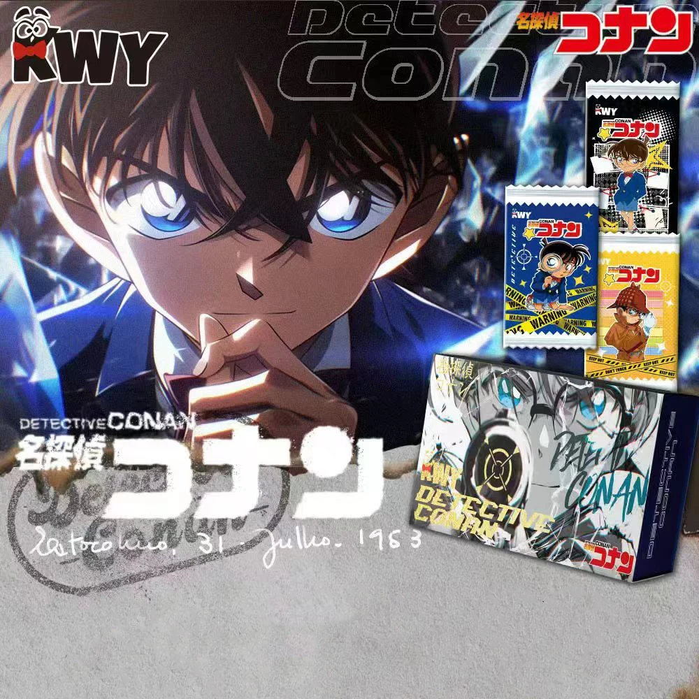 Detective Conan Card Edogawa Konan Kudou Shinichi Anime Peripherals Birthday Suspenseful Reasoning Collectible Cards Toy Gifts