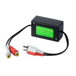 Car Audio Noise Filter 3.5mm Car RCA Amplifier Audio Noise Filter Ground Loop Isolator Suppressor