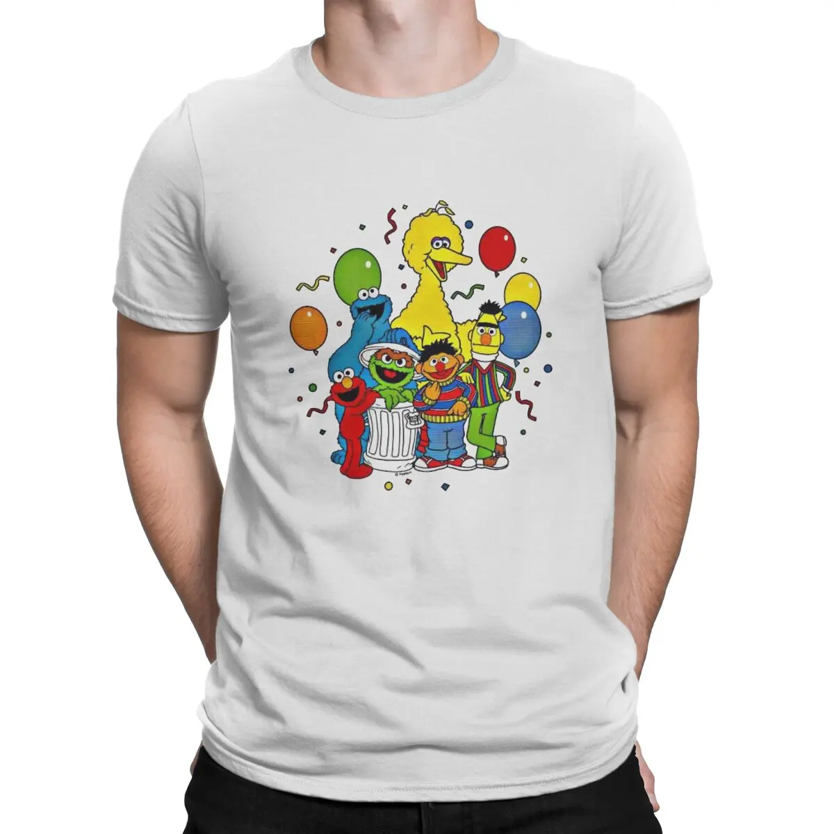 Sesame Street My Life T Shirt Fashion Men Tees Summer Clothing Harajuku O-Neck TShirt