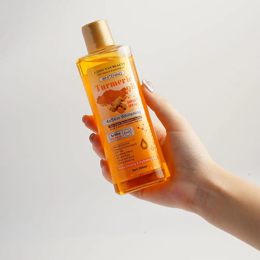 200ml Turmeric Essential Oil For Face & Body Moisturizing And Hydrating Natural Oil Skin Care Smoothing Face Skin Care