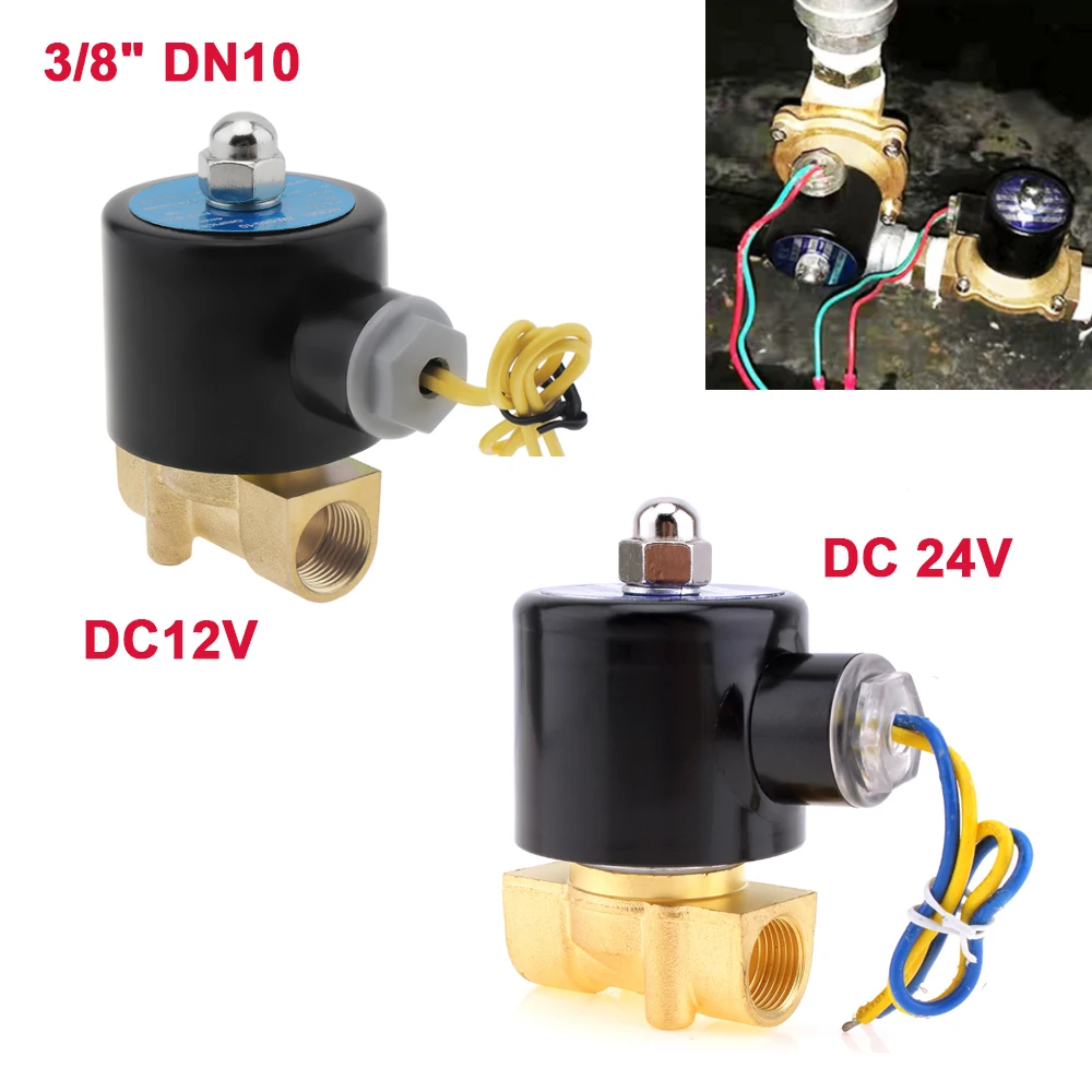 

3/8inch DN10 DC 12V / 24V Brass Electric Solenoid Valve for Water / Fuel Oil