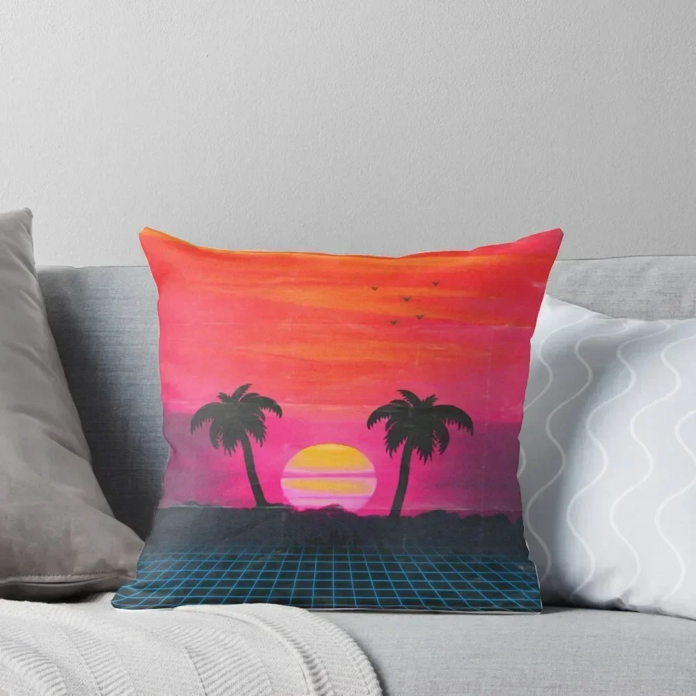 

Retro sunset 2 Throw Pillow Anime Luxury Cushion Cover Sofa Covers For Living Room pillow