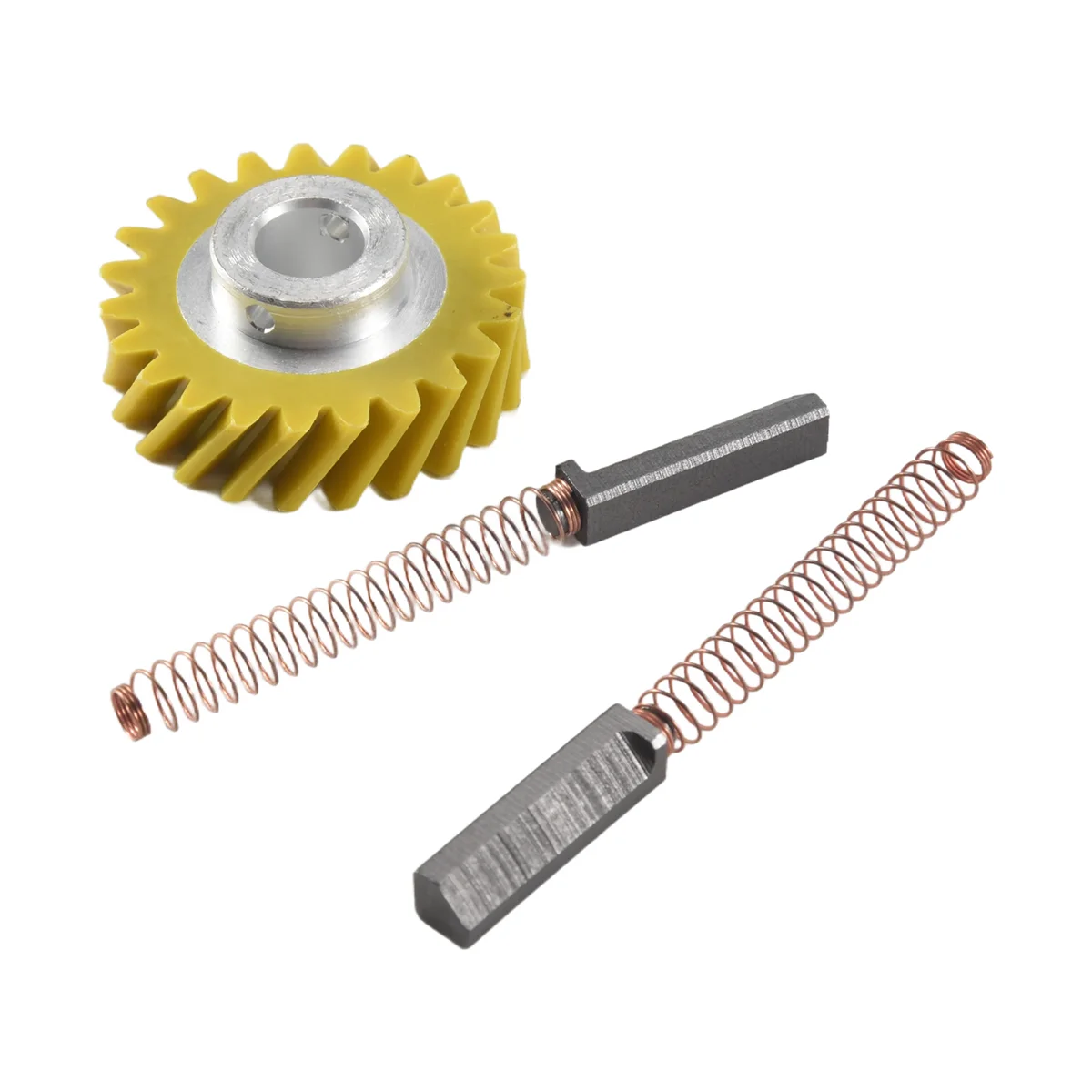 Nieuwste! W 10112253 9706416   Motorborstel W 10380496 4162897   Mixer Worm Drive Gear voor Kitchenaid-standaard en een paar motorborstels