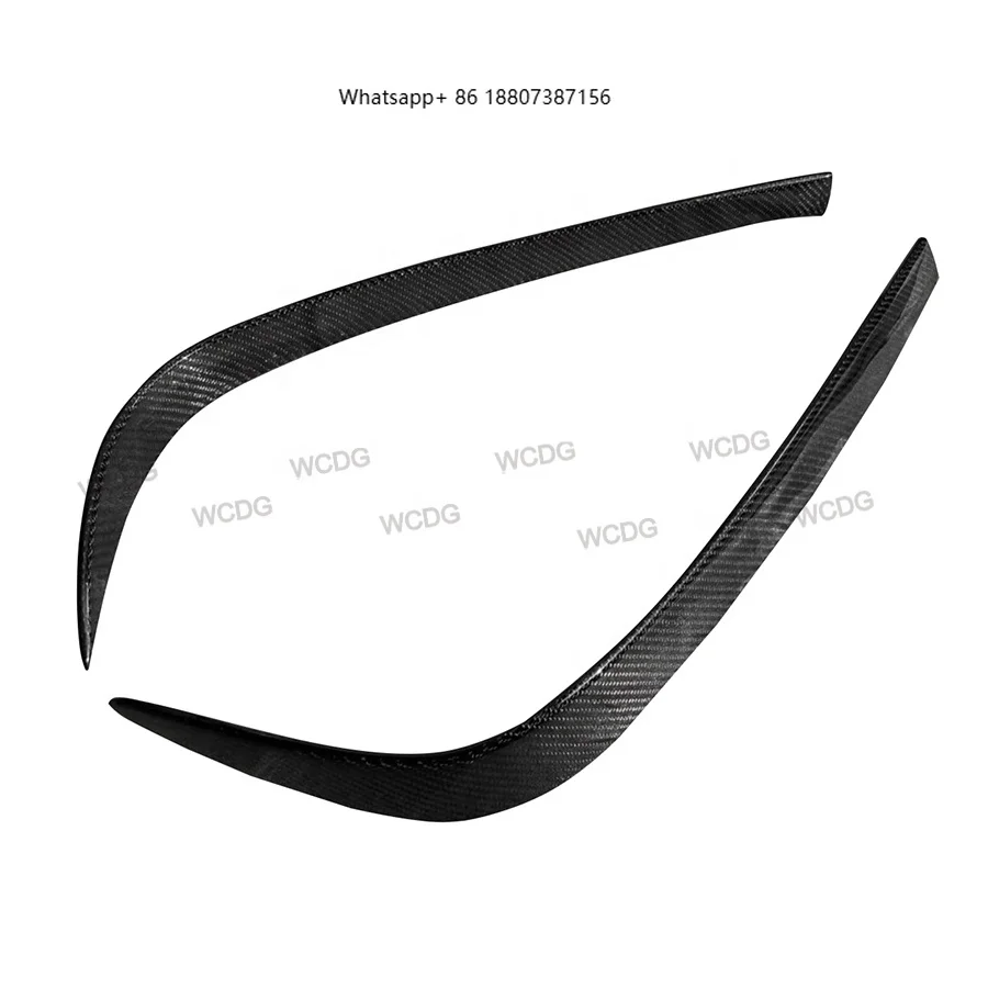 

ForLexus RCF 2014-2018 Carbon Fiber Rear Bumper Fender Canard Splitter Rear Side Shark Fins Spoiler Car Body Kit