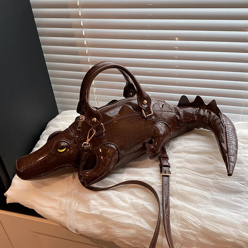 

Летняя сумка через плечо в форме аллигатора 2025 года — модная и уникальная женская сумка, минималистичный кошелек через плечо с крокодиловым дизайном
