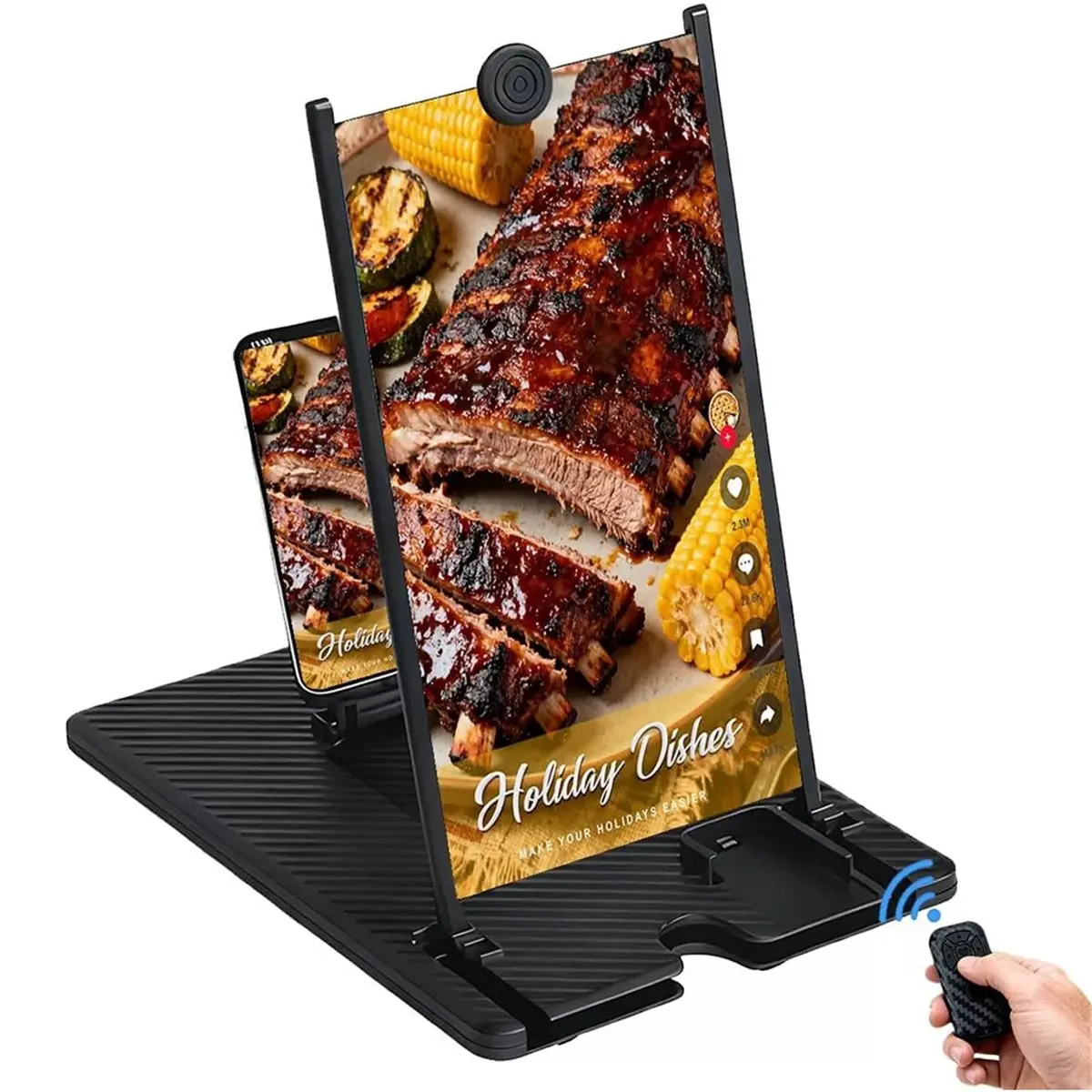 

*Великий 3D HD усилитель экрана телефона, складная портативная универсальная подставка с пультом Bluetooth для всех смартфонов, IPhone, 12 дюймов