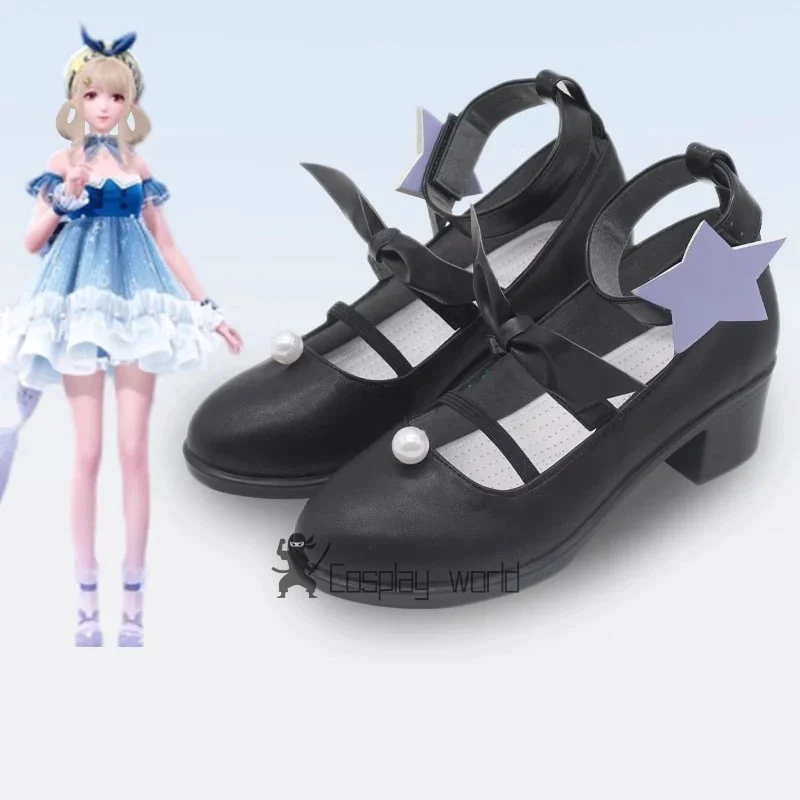 Game Infinity Nikki Cosplay Shoes High Heels Party Women Girls Nikki Shoes Soft PU Leather Shoe  Halloween Casual Shoes view 6
