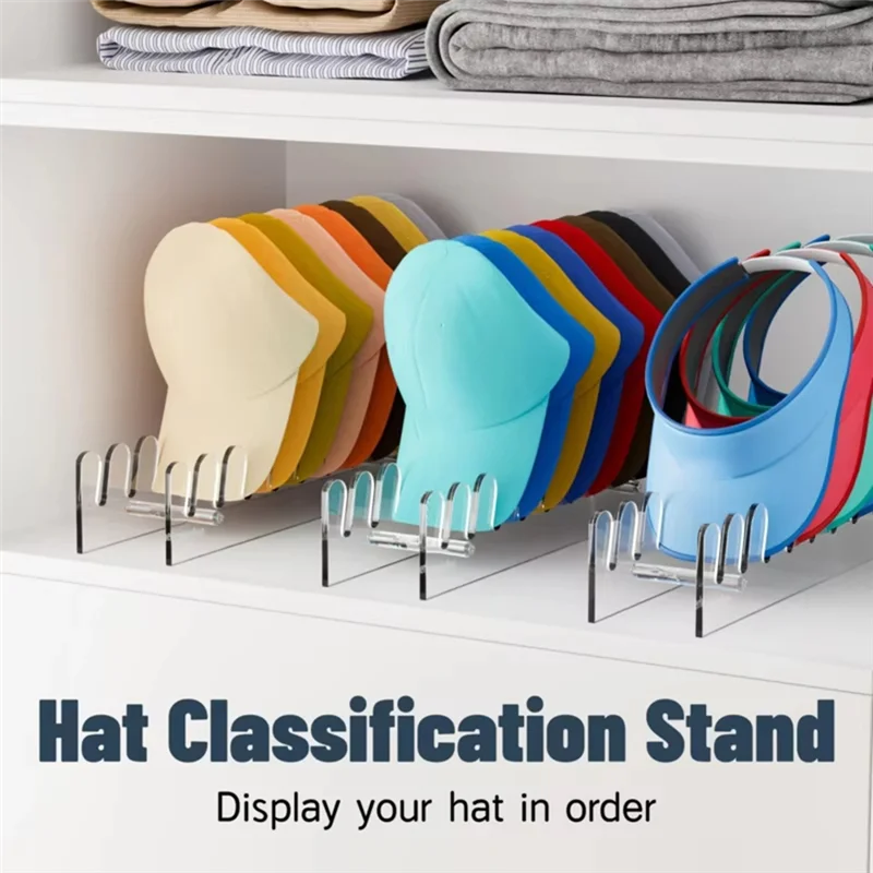 

ABLJ 2 шт. органайзер для бейсбольной кепки акриловая бейсболка для хранения многофункциональная коробка для хранения новый