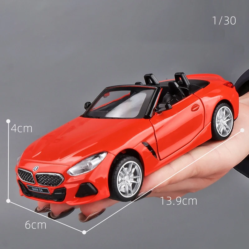 1:30 BMW Z4 Supercar Alloy Car Die Cast Toy Car Model Sound and Light Children\'s Toy Collectibles Birthday gift