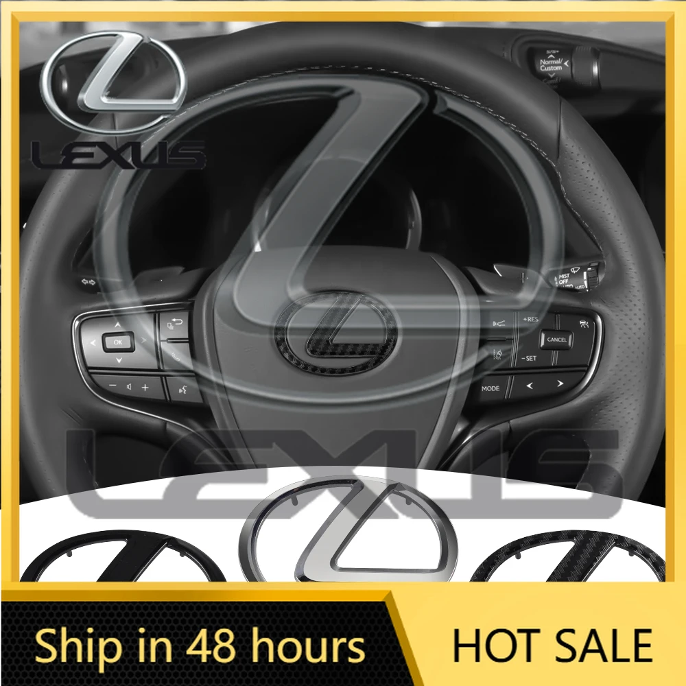 

Новые наклейки для интерьера автомобиля 2026: эмблема на центральную часть руля для Lexus ES300, RX330, RX300, GS300, IS250, IS200, CT200h, IS300, NX, R