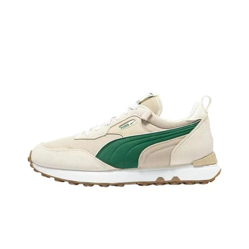 PUMA Rider FV Pop Fs Leather Sports Shoes Comfortable, Anti slip, Wear resistant, Low cut Life and Leisure Shoes for Men and Wom