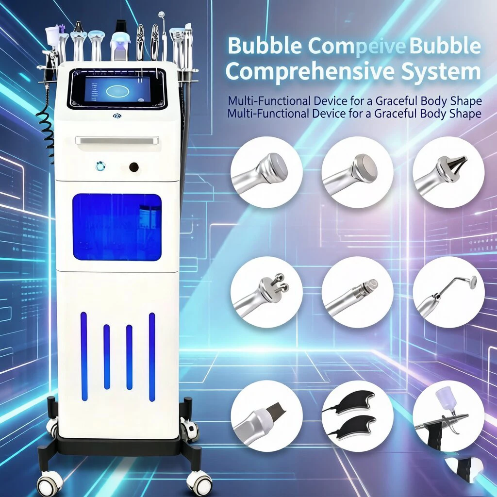 Hydrogen Oxygen Large Bubble Skin Comprehensive Management Device For Blackhead Suction, Pore Cleaning, And Beauty Salons