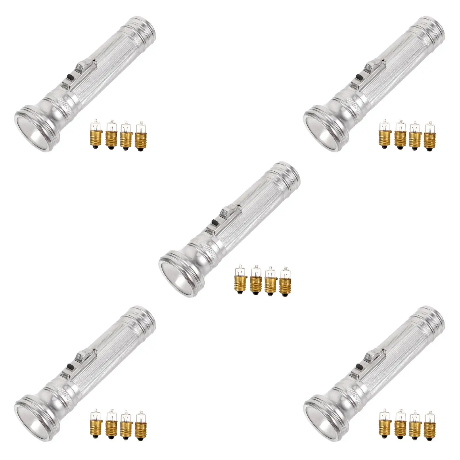 

5pcs 5 PCS High-strength Portable Mini Flashlight Flashlights Retro Old Fashioned Metal Vintage