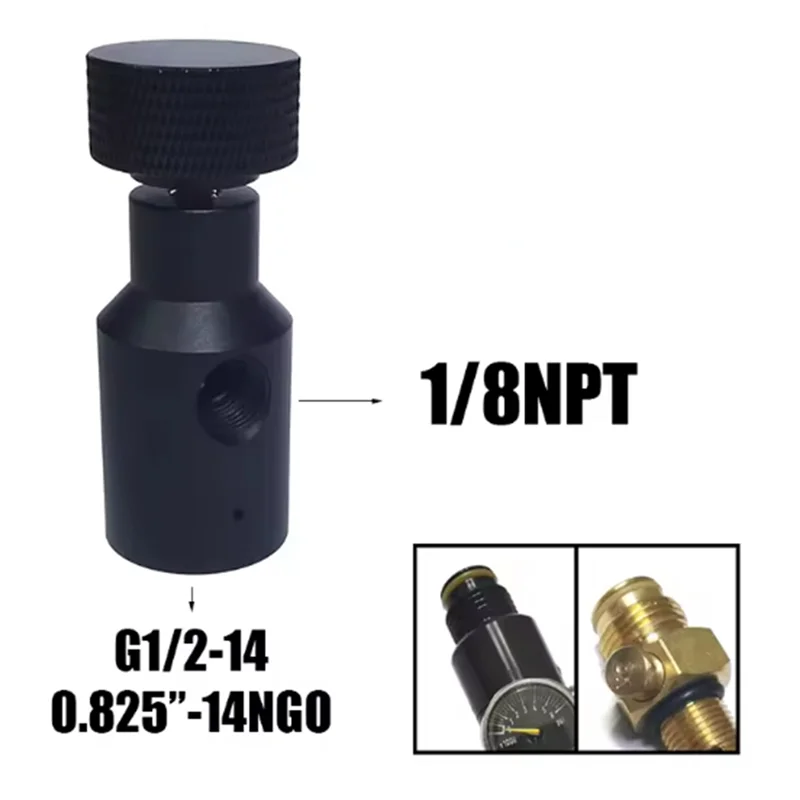 Adaptador de enchimento universal de alta pressão, tanque de co2 ufa liga/desliga, bobina marcadora de linha de mangueira remota, ajuste universal g1/2 asa