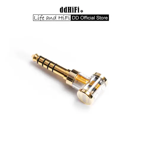 DD ddHiFi DJ44AG (2024) 2.5mm 밸런스드 암-4.4mm 수 헤드폰 잭 어댑터, 이어폰/DAP용 오디오 변환기