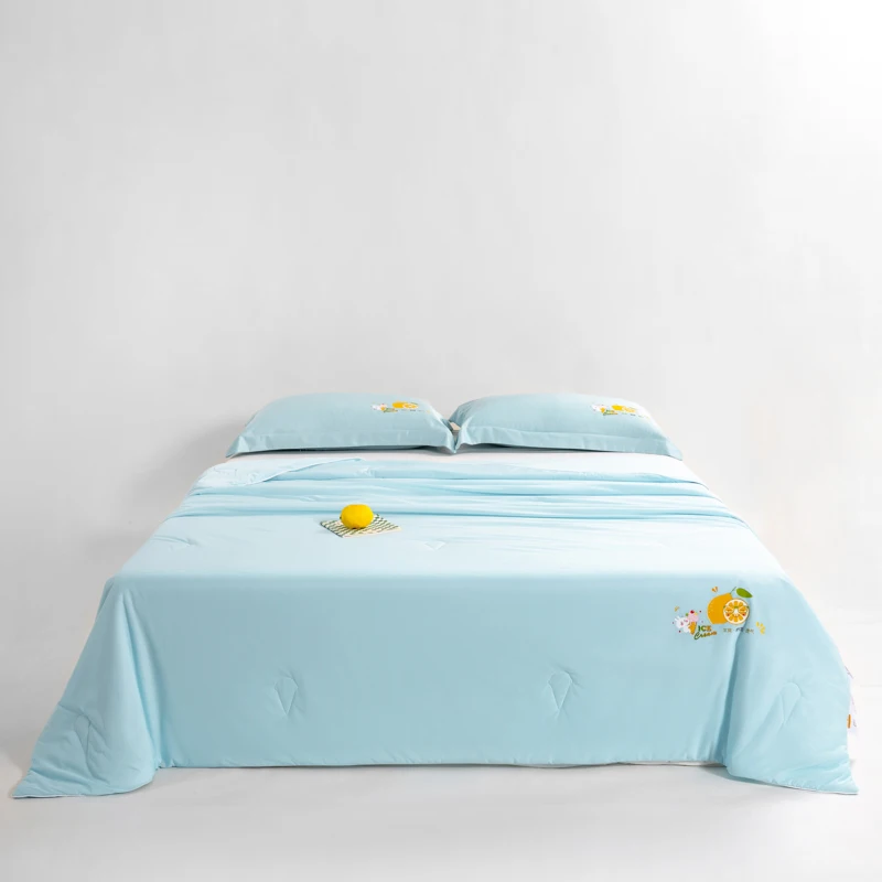 

2025 new class A color matching spandex cool silk summer quilt ice cream cool summer cool quilt air conditioner quilt household