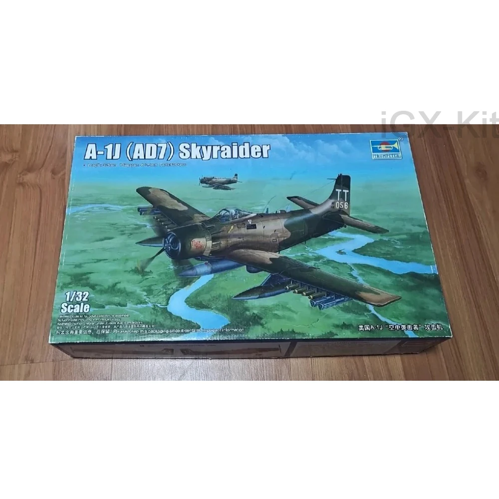 

Trumpeter 1:32 A1J A-1J AD-7 Skyraider Attack Aircraft Plane Model Kit
