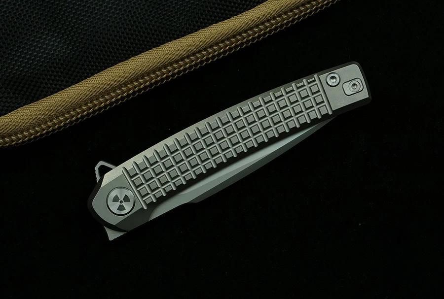 LEMIFSHE JR9613 Real M390 Blade Titanium Alloy Handle Folding Knife Outdoor Camping Hunting Kitchen Survival Pocket EDC Tool