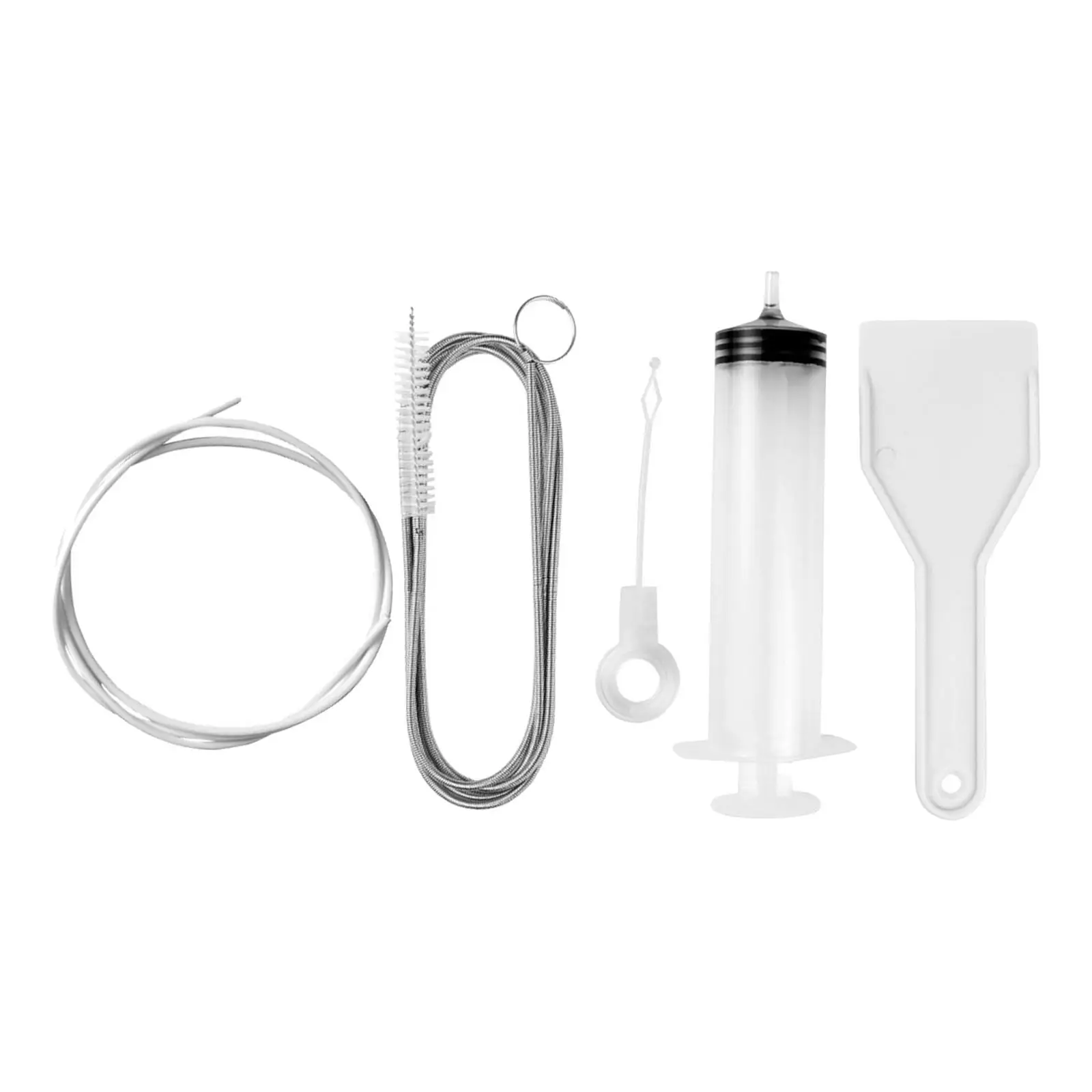 柔軟で再利用可能な冷蔵庫排水穴クリーナー、浚渫キット、ユニバーサルパイプクリーニングブラシ、家庭用、5個