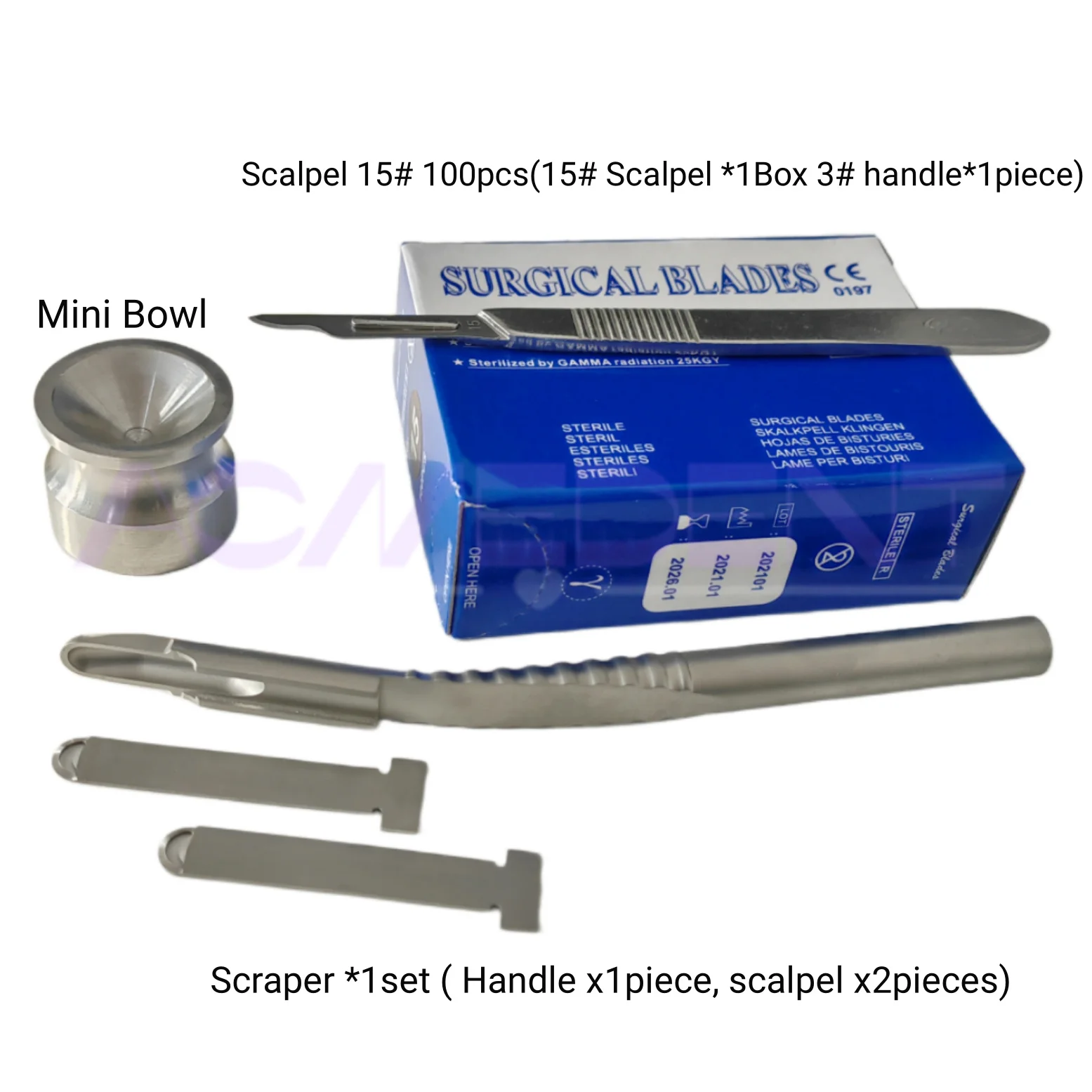 

Dental Implant Instruments Bone Scraper Tool Surgical Collector Curved