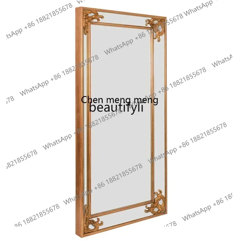 

Q178 CC Wrought iron wash toilet bathroom wall type wall hanging decoration dressing mirror makeup mirror