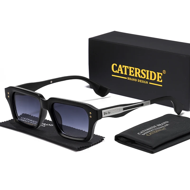 

CATERSIDE New Fashion Men's Sunglasses Unique Temple Design Luxurious Sun Glasses for Women's Travel Parties Uv400 Eyeglasses