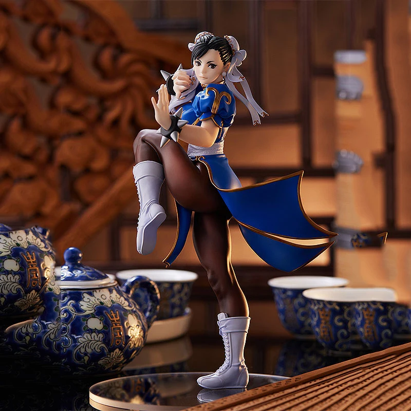 Street Fighter Figure Chun-Li Action Figure POP UP PARADE Sutorīto Faitā Anime 17cm PVC Collection Figurine Model Doll Toy Gifts