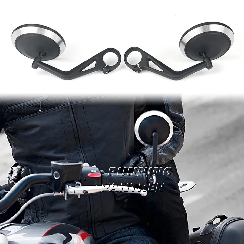 

Motorcycle CNC Handlebar Handle Bar Rearview Side Mirrors Bar End Mirror Kit For Street Trident 660 Bobber T120 Daytona 660 675