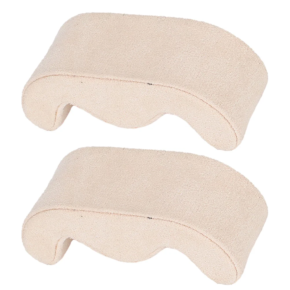 

2Pcs Luxury Suede Eva Watch Pillow Jewelry Display Cushion Beige Portable Stylish Scratch Durable Organizer