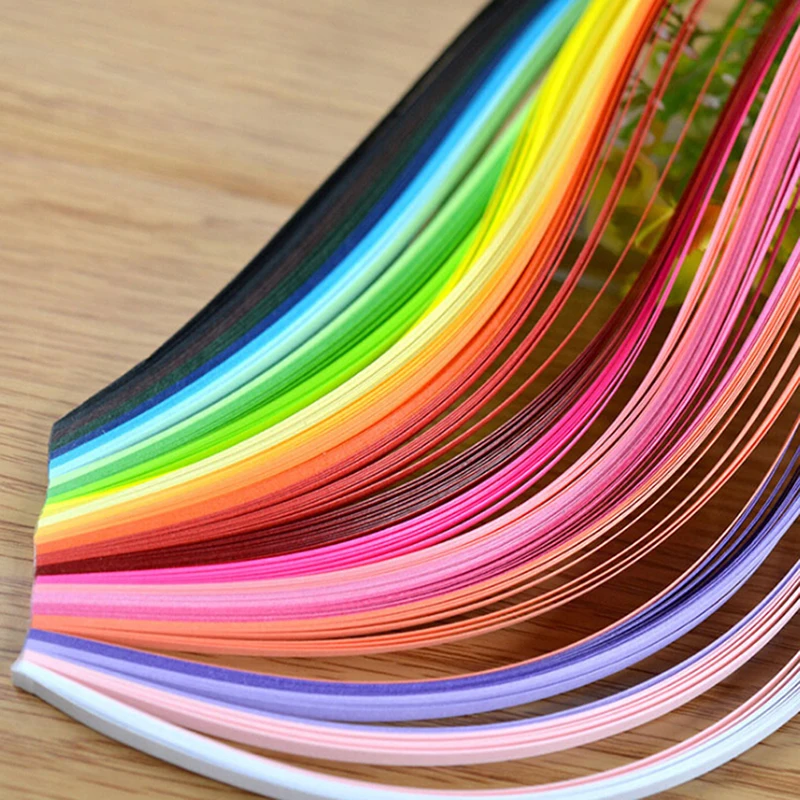260pcs Rainbow Paper Quilling Strips Set 3mm 39cm Flower Gift Paper For Handmade Paper Decoration Craft DIY Quilling Tools