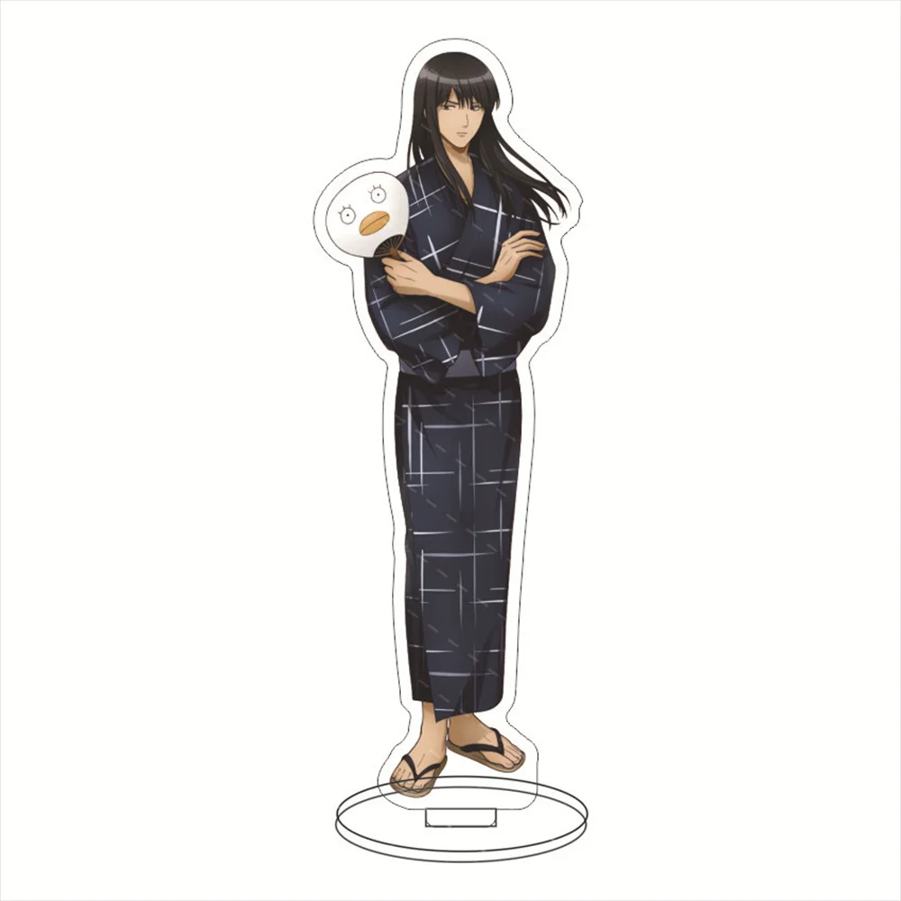 Hot Anime GINTAMA HD Figure Katsura Kotarou Takasugi Shinsuke Kagura Sakata Gintoki Acrylic Stand Model Plate Desk Decor Gift