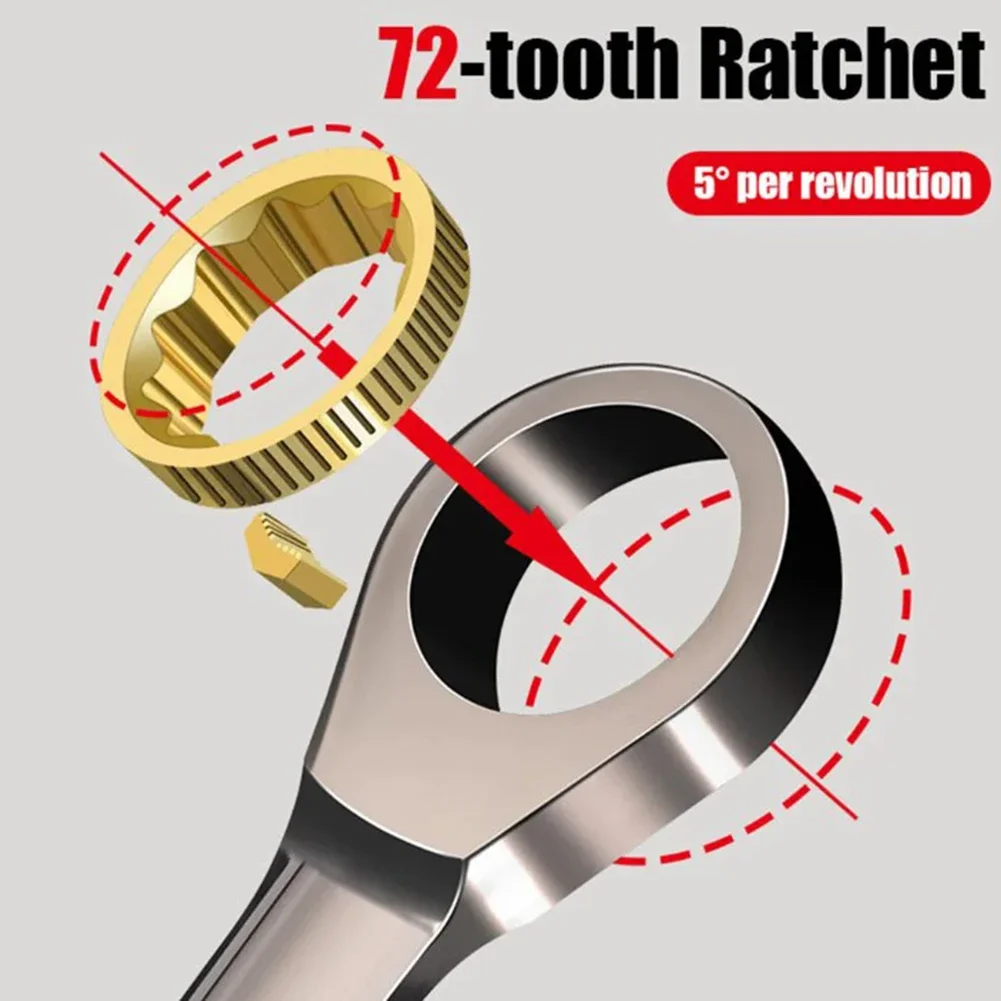 High Quality Long Lasting Practical Brand New Ratchet Wrench Car Repair Tool Accessories Automotive Compact Easy Installation