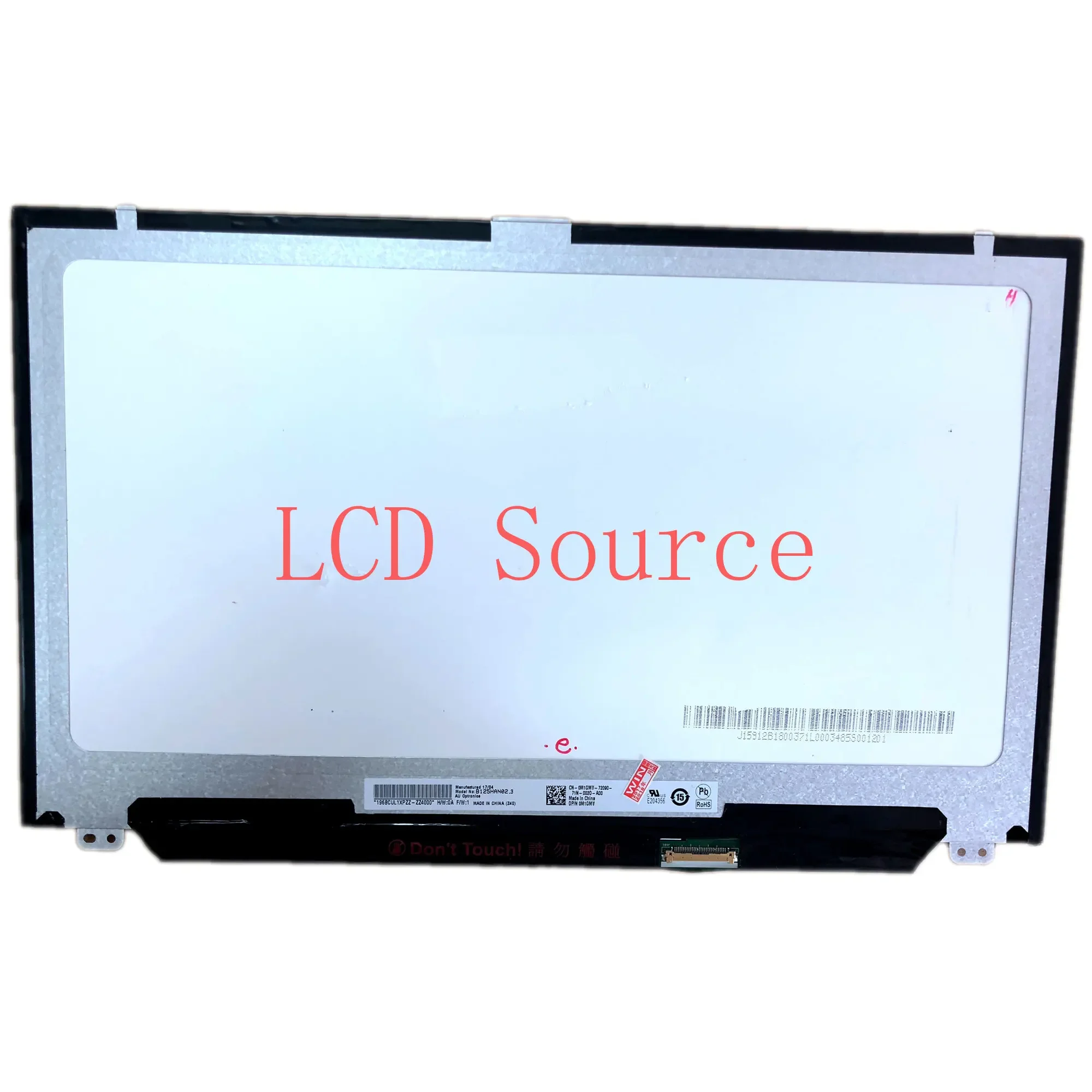 B125HAN02.3 fit NV125FHM-N41 LP125WF4 SPF1 1920x1080P with 2 screw holes IPS EDP LCD Screen