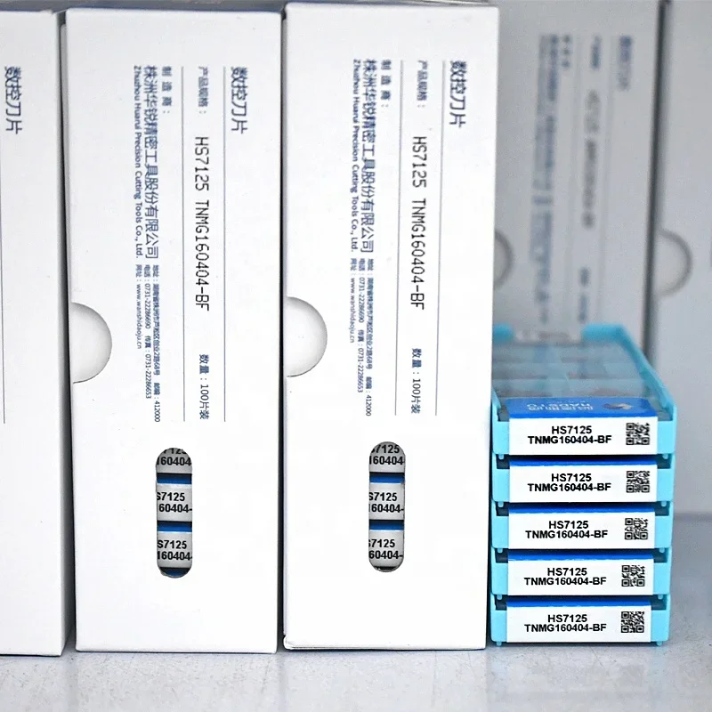Imagem -06 - Cnc Carbide Turning Inserções Ferramentas de Corte Torno Pvd 10 Pcs 100 Original Tnmg Tnmg160404 Tnmg160408 bf Hs7125 Hs7225