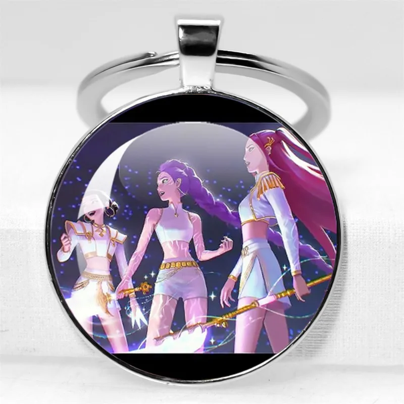 

New K-Pop Demon Hunters Cartoon Keychains Rumi Mira Zoey Mystery Romance Pendant Key Rings Jewelry Cosplay Accessories Fans Gift