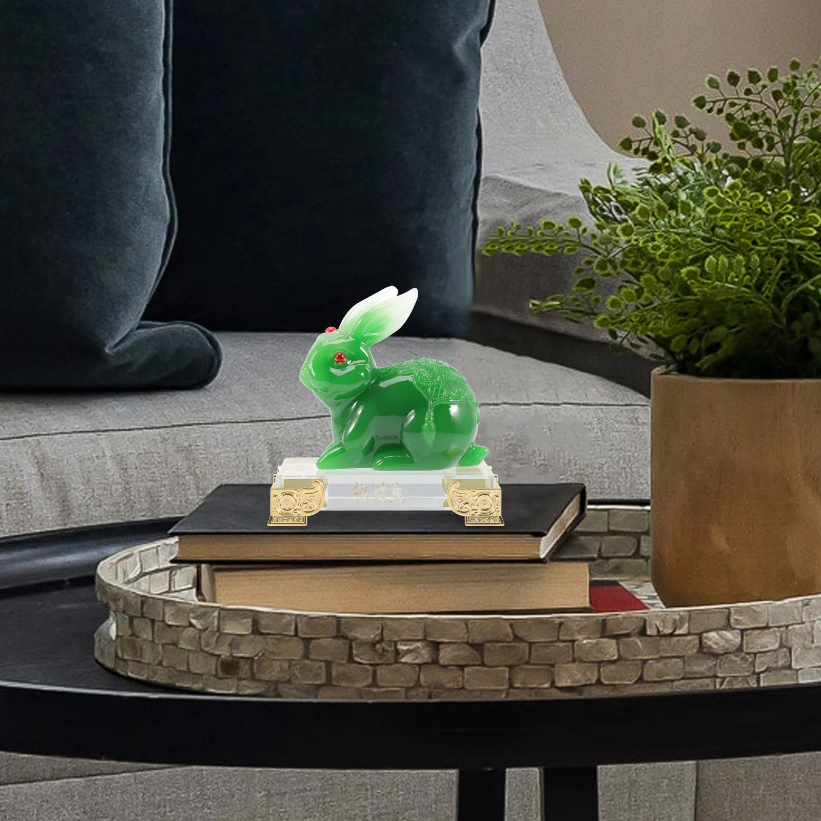 

Creative Bunny Decor Home Decorative Rabbit Craft Tiny Lightweight Tabletop Adornment Fine Workmanship Safe Material Spring