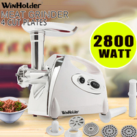 Winholder 2800W Multi-function Electric Meat Grinder Food Processors Sausage Maker Filler Mincer Kitchen Accessories White