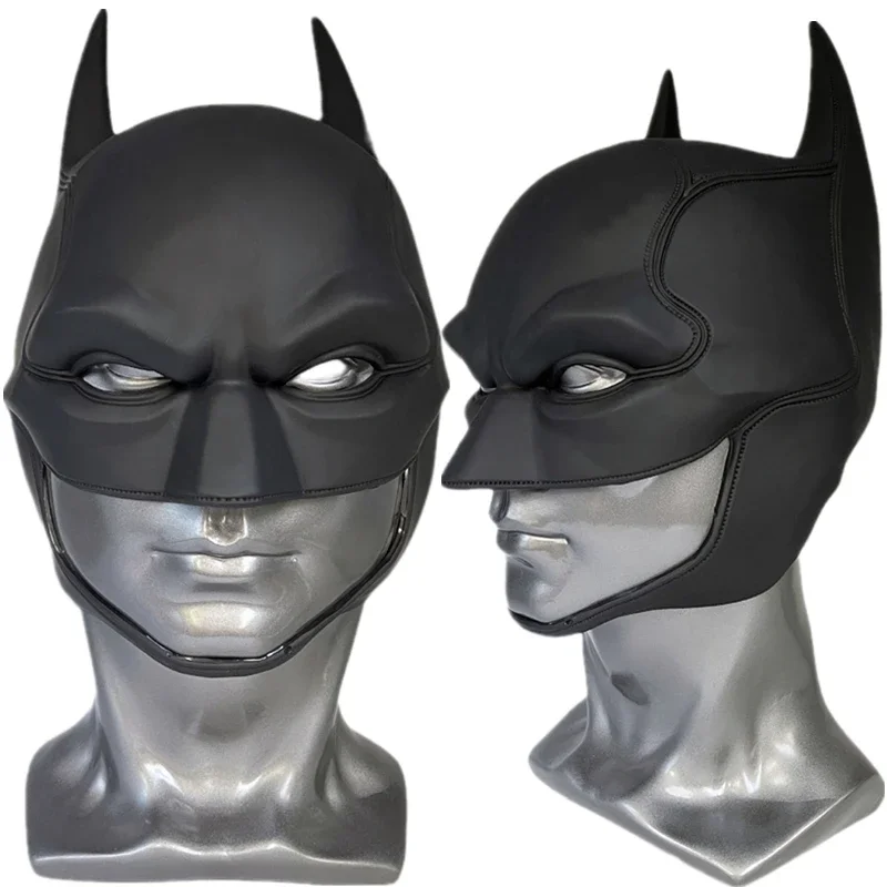 

Movie Superhero Bruce Wayne Cosplay Costume PVC Latex Mask Helmet Halloween Unisex Prop