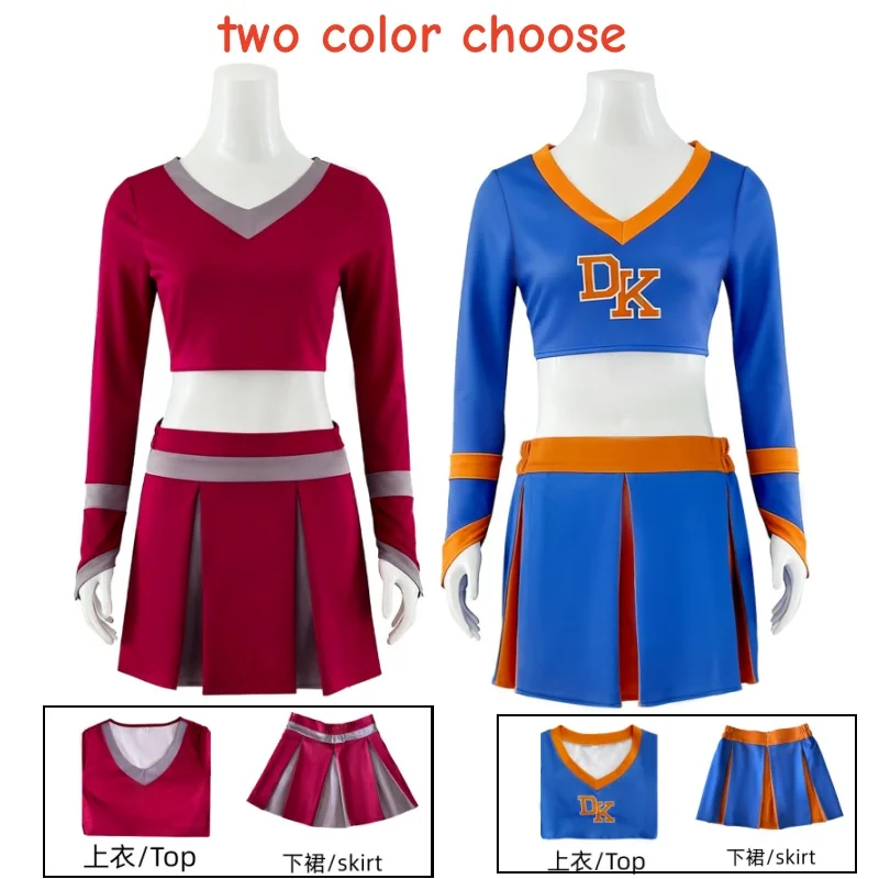 

Megan Fox Jennifer’s Body Cheerleader Cosplay Costume Women's 2-Piece Cheerleader Costume with Crop Top and Pleated Skirt