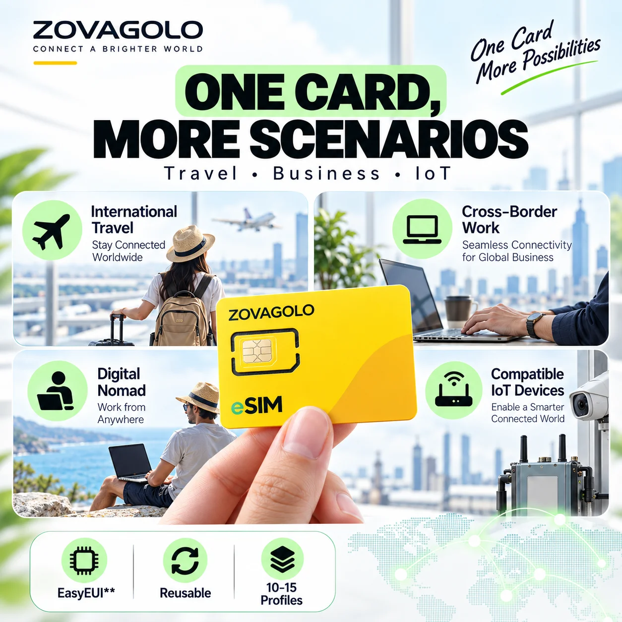 ESIM To SIM Adapter Physical eSIM Card EUICC Repetitive Write Erase Store 10-15 Profiles for Android Reader Travel Business IoT