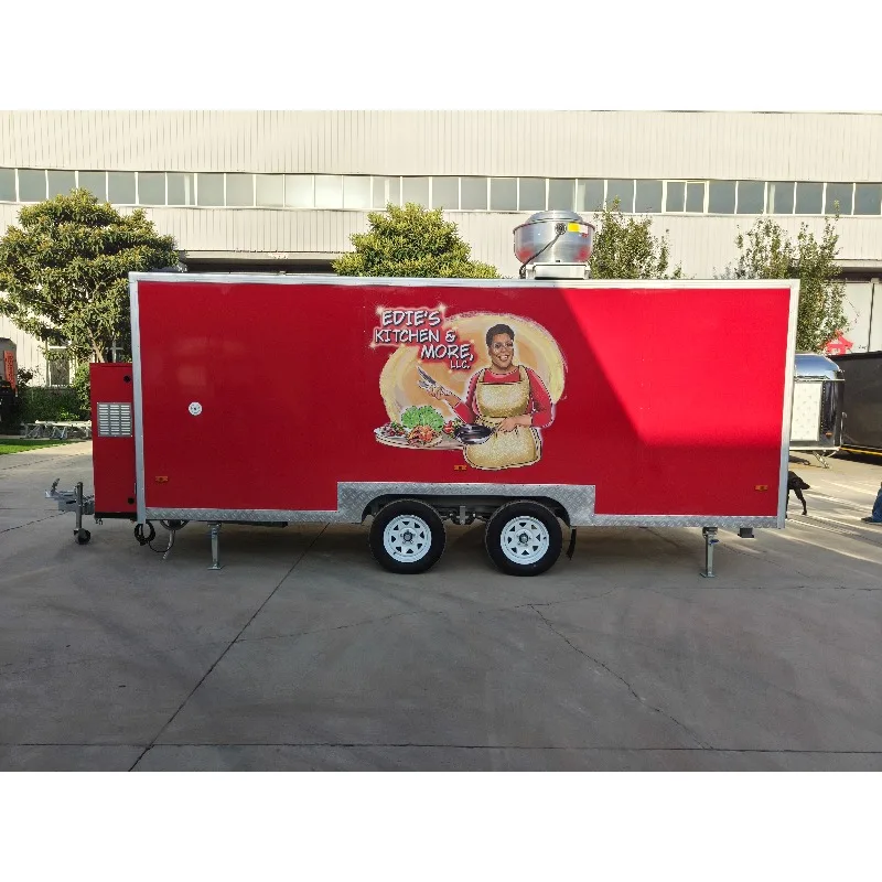 Commercial Concession Street Food Truck Cart Fast Food Trailer for Sale USA
