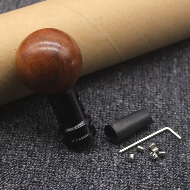 Real Natural High Quality Wood Gear Shift Knob Universal Adapter Shift Unpainted Car Modification Shift Knob Handmade Brand New