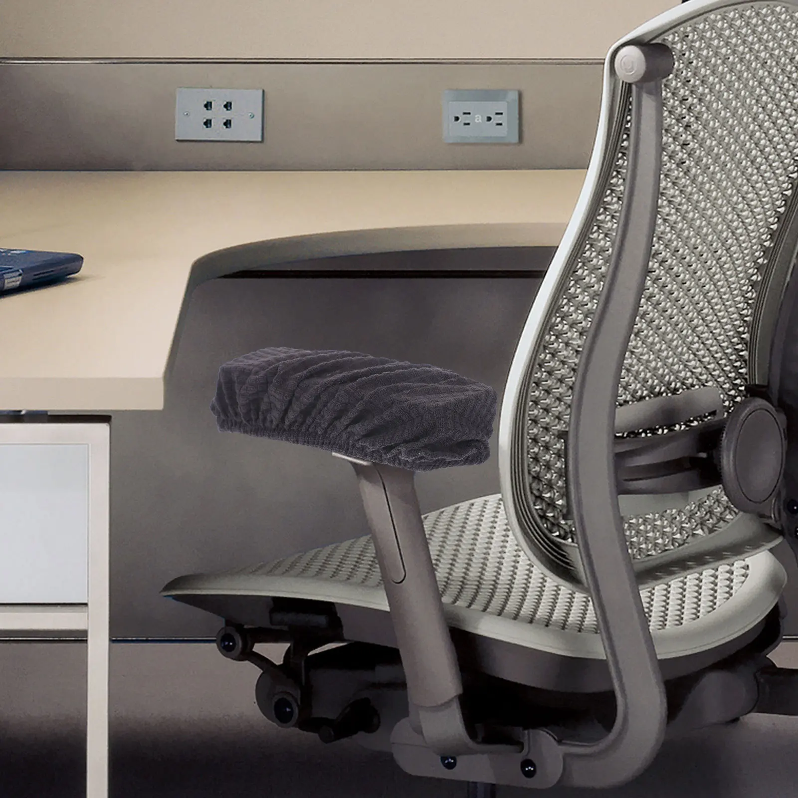 

4Pcs Office Chair Armrest Cover Comfortable Arm Protector Sleeve Fits Most Chairs Anti-Slip Fade-Resistant Easy to Clean