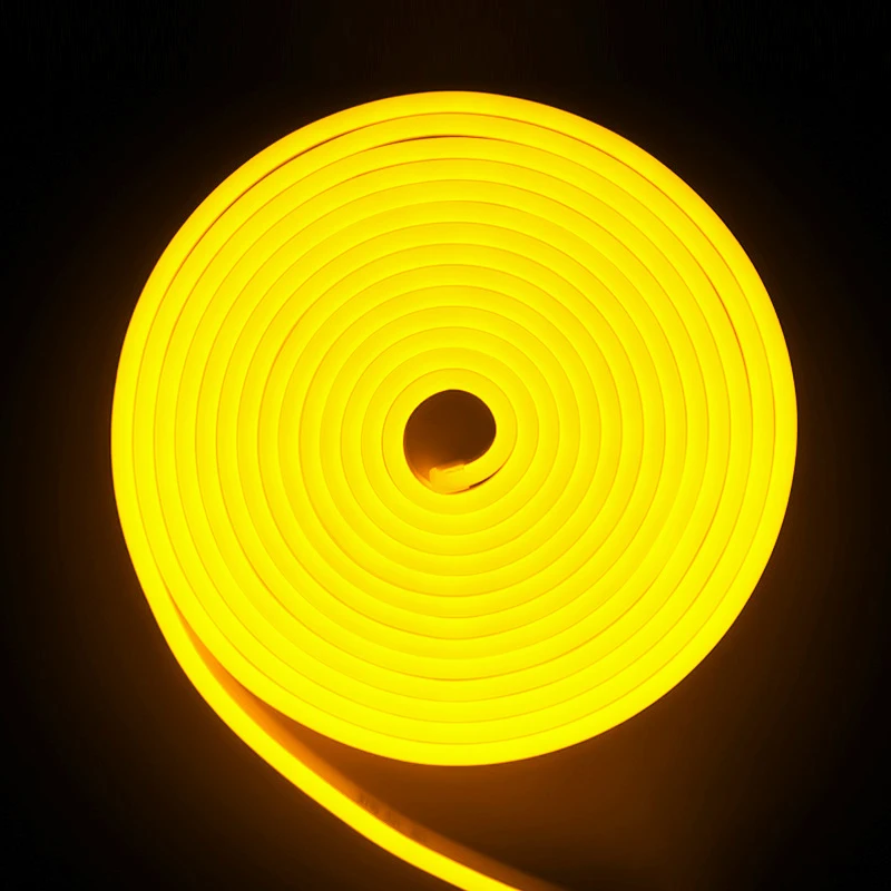 

Желтая светодиодная неоновая лента 12 В 24 В IP67 Водонепроницаемая силиконовая гибкая лента Лента Веревка для лампы Белый/Красный/Зеленый/Синий/Оранжевый/Розовый 5 м