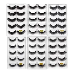 5 Pairs 3d mink eyelashes dramatic 3d lashes natural false eyelashes volume eyelash extension maquillaje mink cilio makeup tools