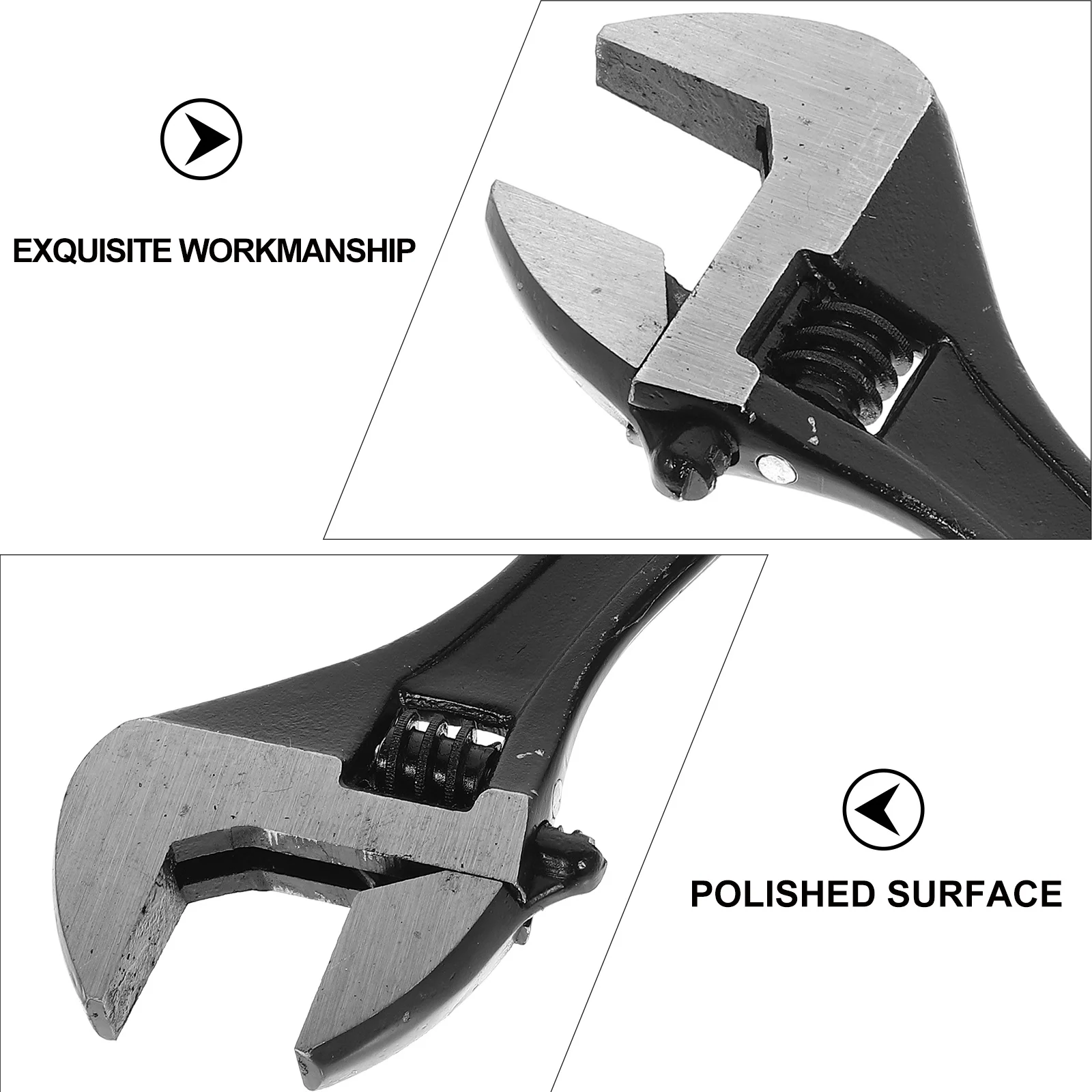 مفتاح ربط عالي التحمل قابل للتعديل بفتحة 30 مم مزورة من فولاذ الفاناديوم الكروم متعدد الوظائف مفتاح ذيل مدبب للسباكة